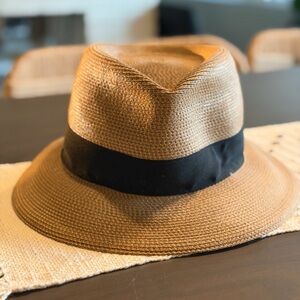 Eric Javits Tan Fedora with Black Band